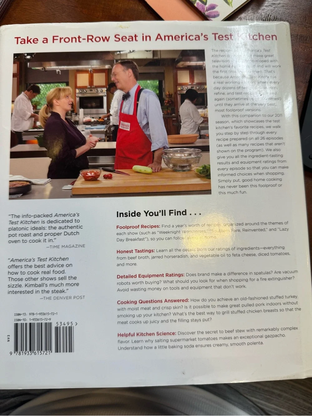 Americas Test Kitchen TV Companion Cookbook 2011